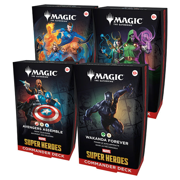 Magic the Gathering - Marvel Super Heroes - Commander Decks (Set of 4)