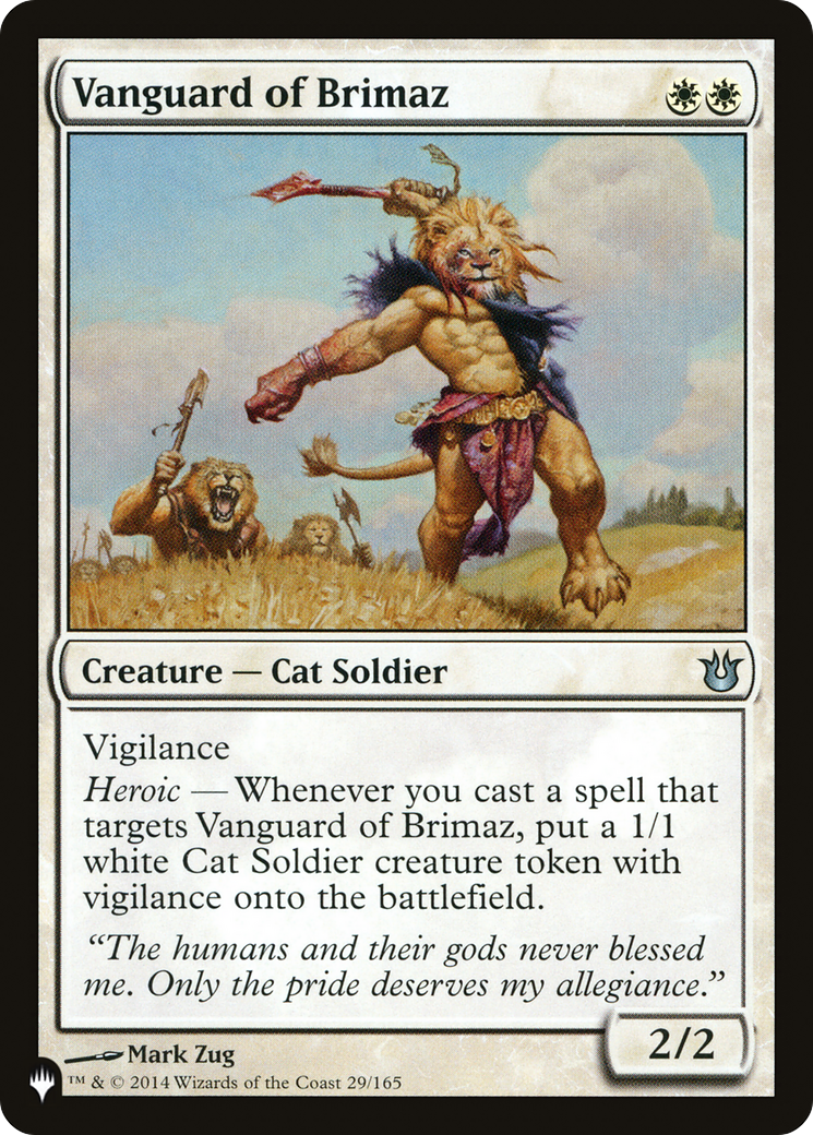 Vanguard of Brimaz (LIST-29/165) - The List