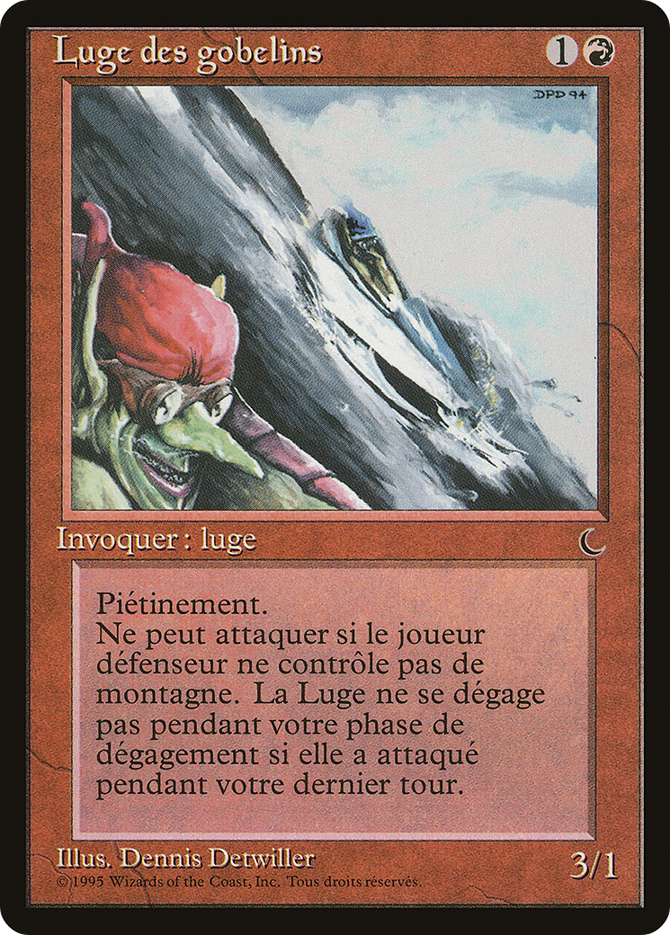 Goblin Rock Sled (French) - "Luge des gobelins" (REN-087) - Renaissance