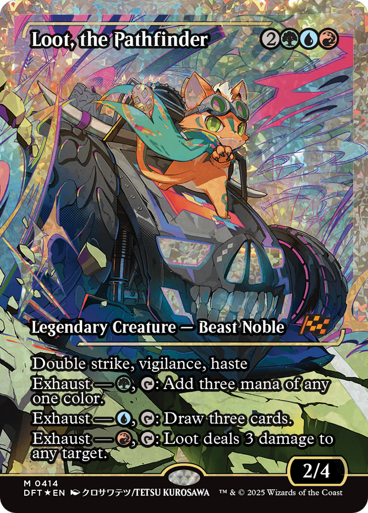 Loot, the Pathfinder (DFT-414) - Aetherdrift: (Showcase) Foil