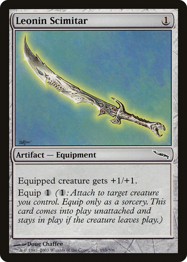 Leonin Scimitar (MRD-193) - Mirrodin Foil