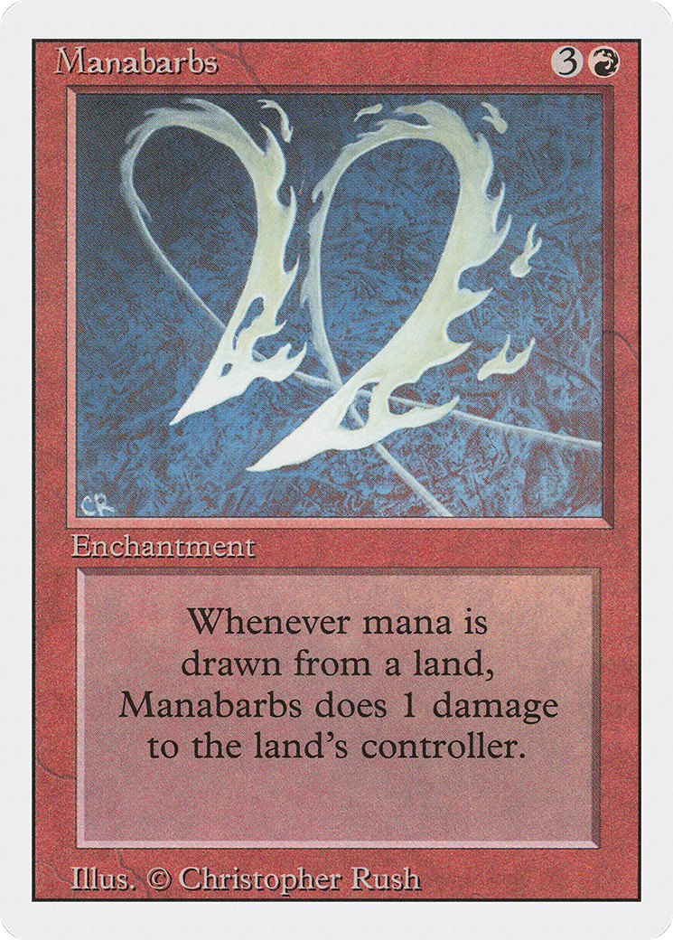 Manabarbs (3ED-165) - Revised Edition