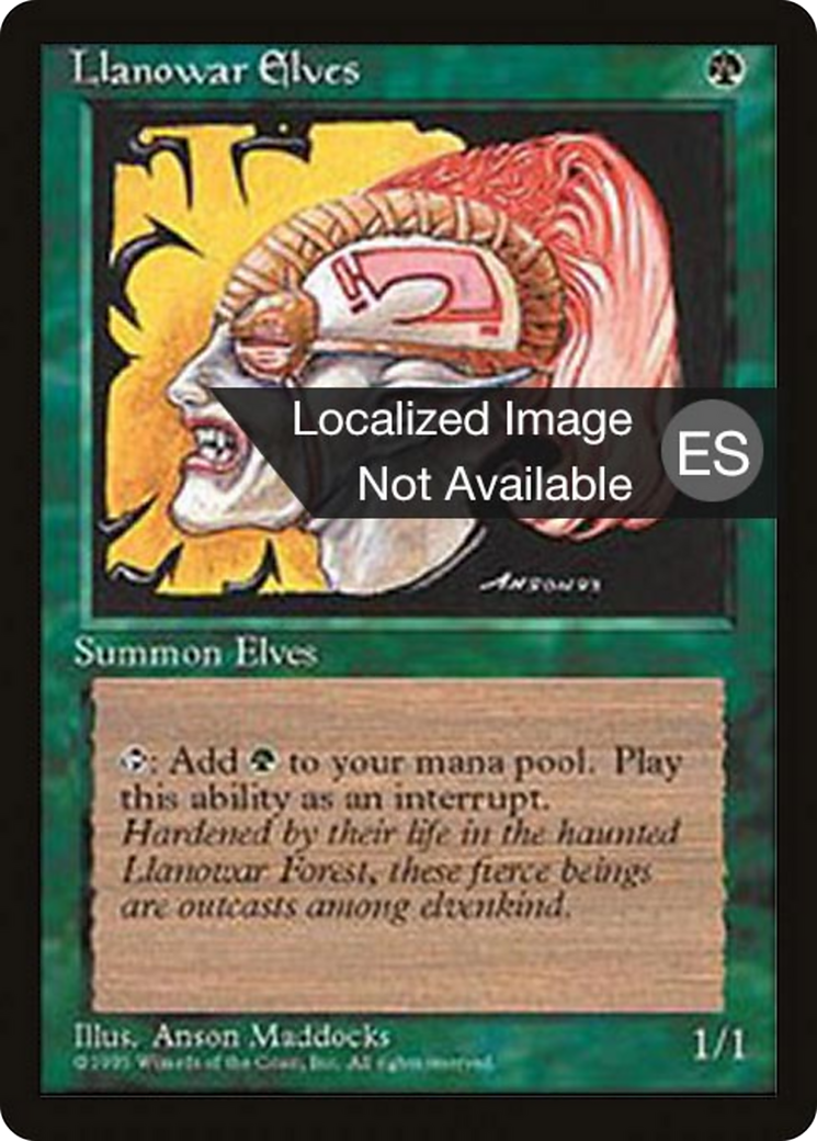 Llanowar Elves (4BB-261) - Fourth Edition Foreign Black Border