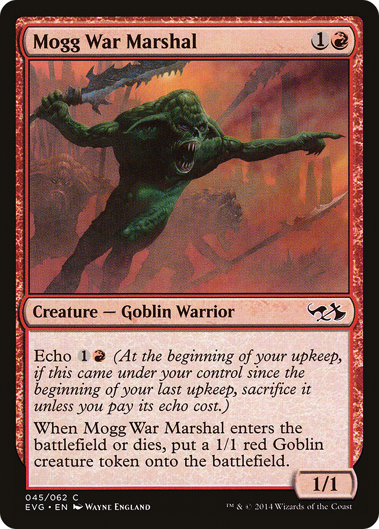 Mogg War Marshal (EVG-45) - Duel Decks Anthology: Elves vs. Goblins