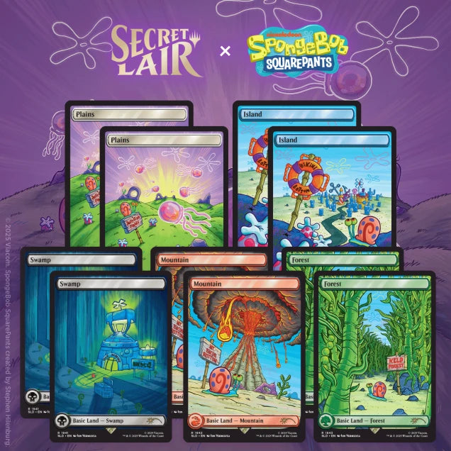 Magic the Gathering - Secret Lair x Spongebob - Lands Under the Sea - Non Foil