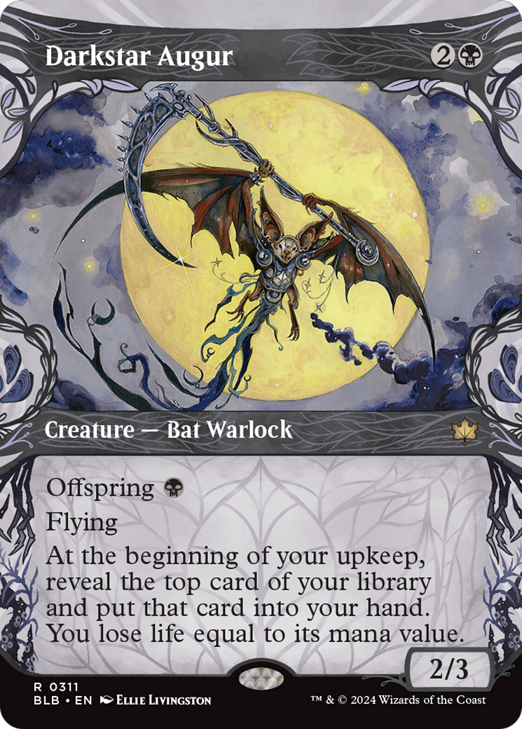Darkstar Augur (BLB-311) - Bloomburrow: (Showcase) (Borderless) Foil