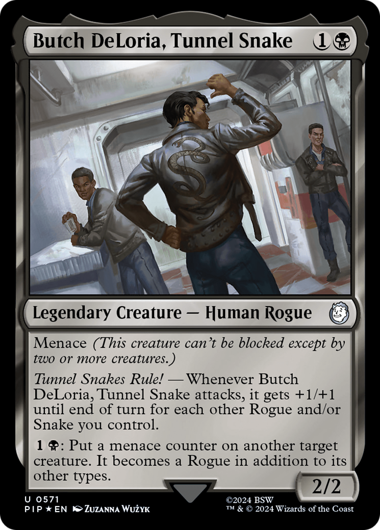 Butch DeLoria, Tunnel Snake (Surge Foil) (PIP-571) - Fallout Foil