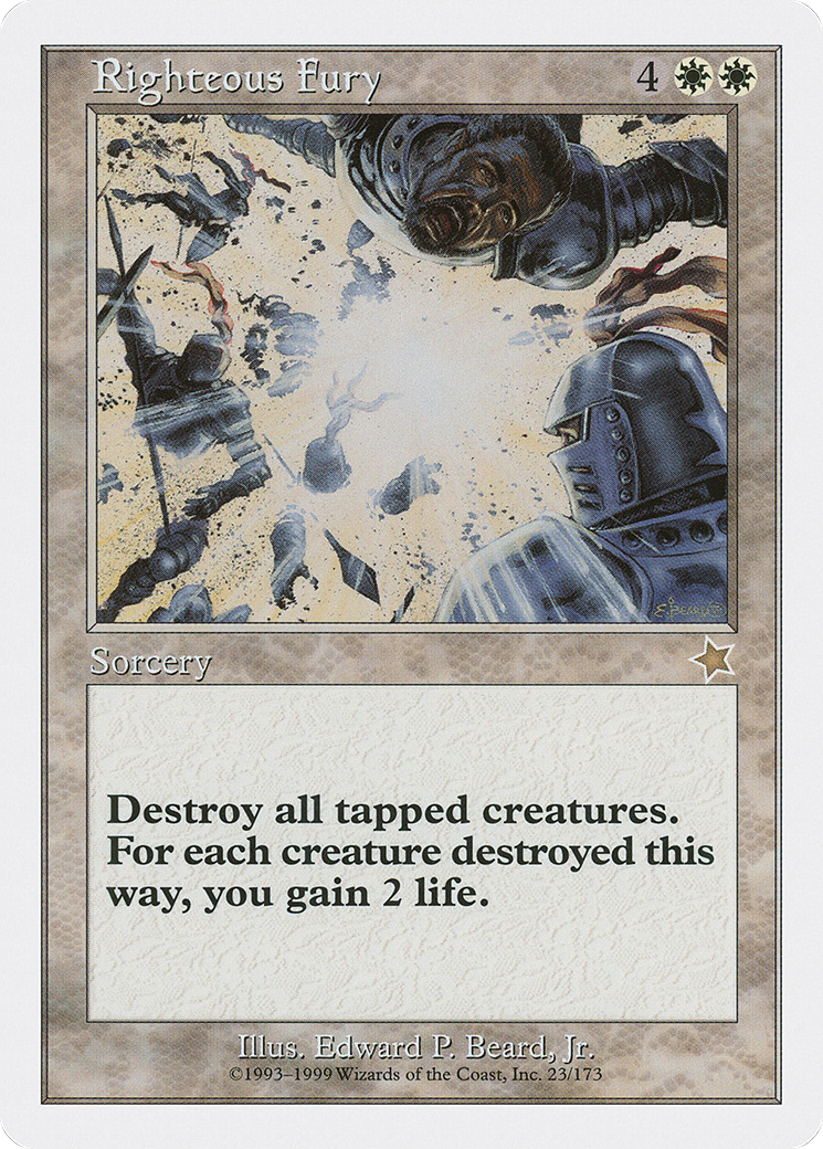 Righteous Fury (S99-023) - Starter 1999