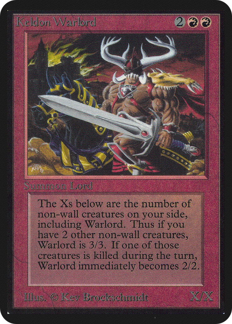 Keldon Warlord (LEA-160) - Limited Edition Alpha