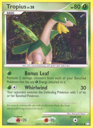 Tropius 064/123 - Mysterious Treasures - Uncommon