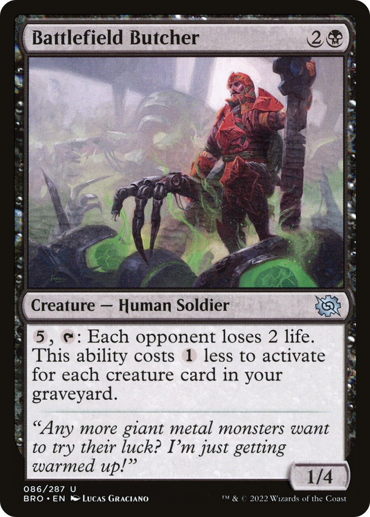 Battlefield Butcher (BRO-086) - The Brothers' War Foil