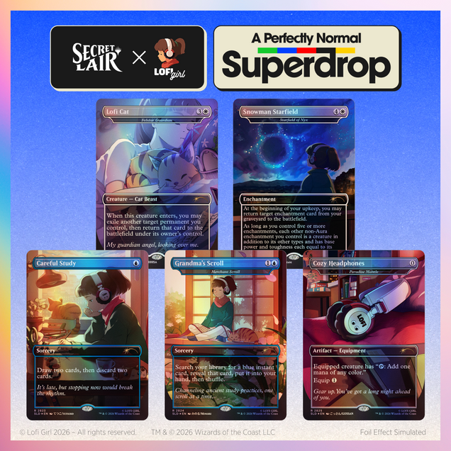 Magic the Gathering - Secret Lair x LoFi Girl - Beats To Cast To - Traditional Foil