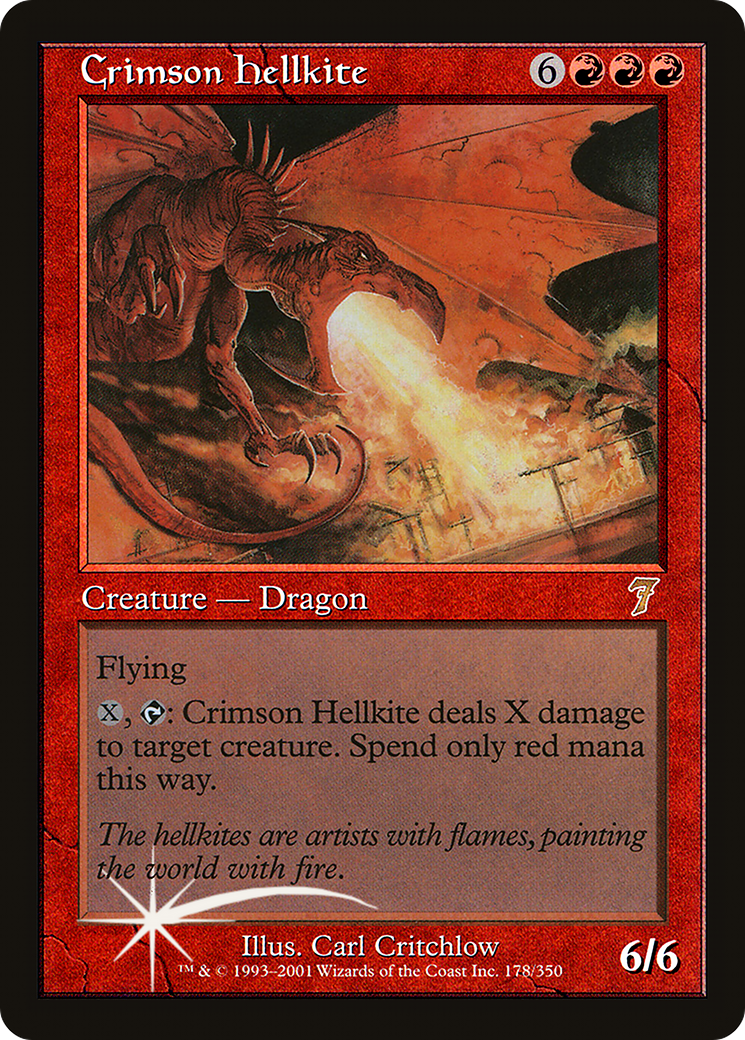 Crimson Hellkite (7ED-178) - 7th Edition