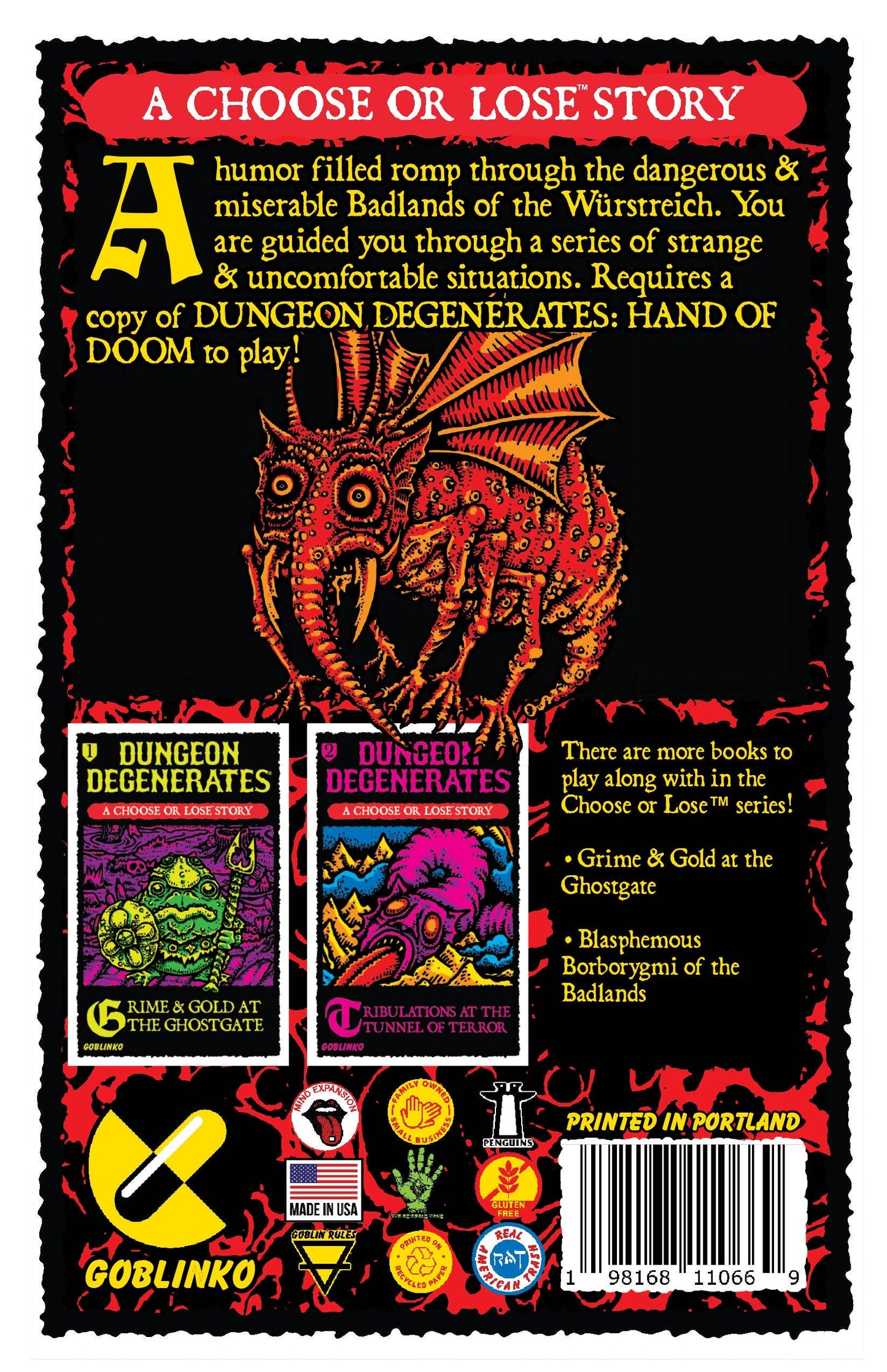 Choose or Lose Book 3: Blasphemous Borborygmi of the Badlands