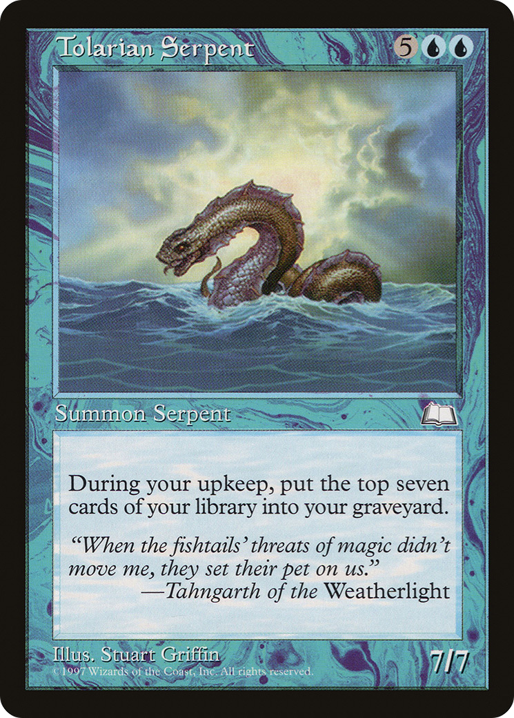 Tolarian Serpent (WTH-57) - Weatherlight