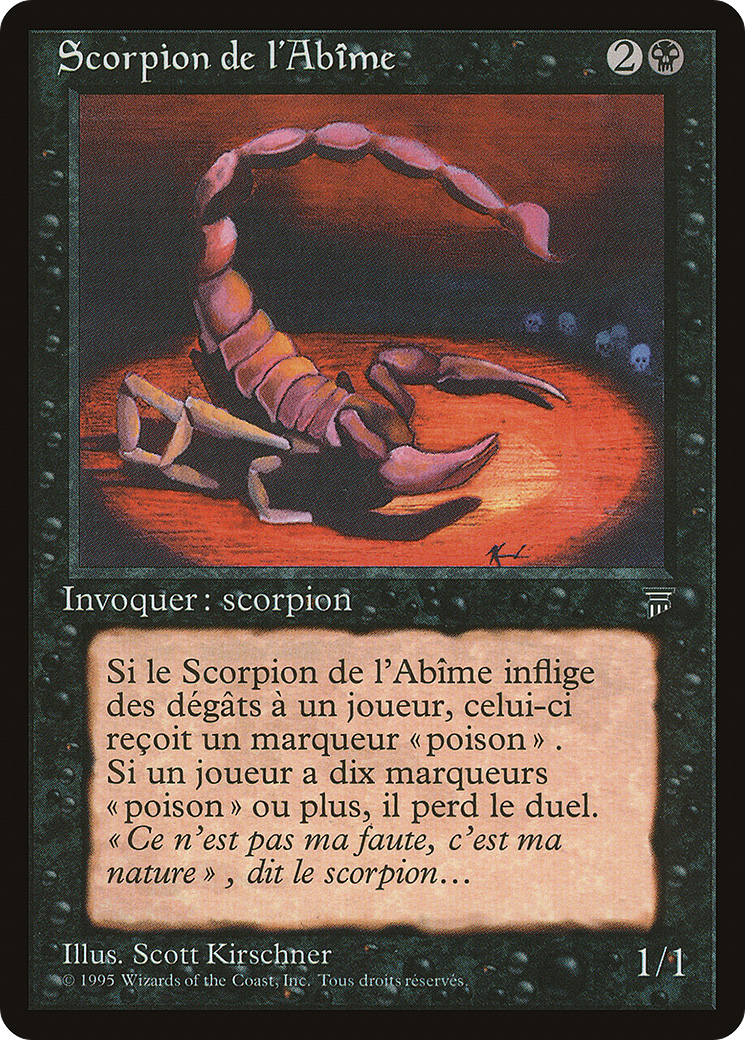 Pit Scorpion (French) - "Scorpion de l'Abime" (REN-063) - Renaissance