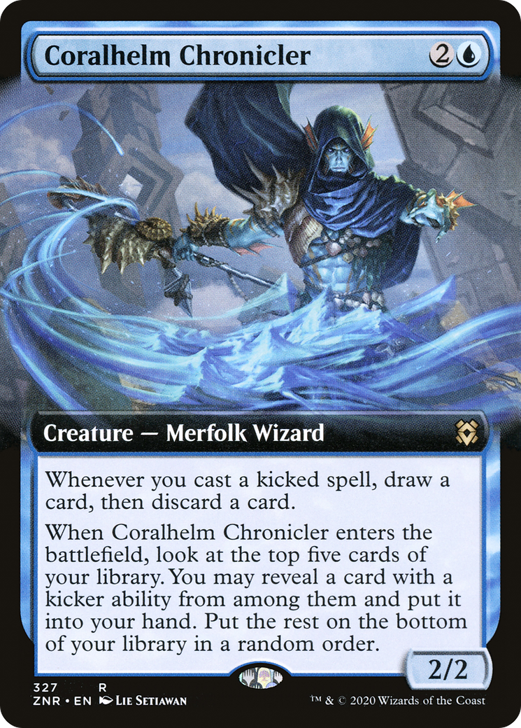 Coralhelm Chronicler (Extended Art) (ZNR-327) - Zendikar Rising: (Extended Art) Foil
