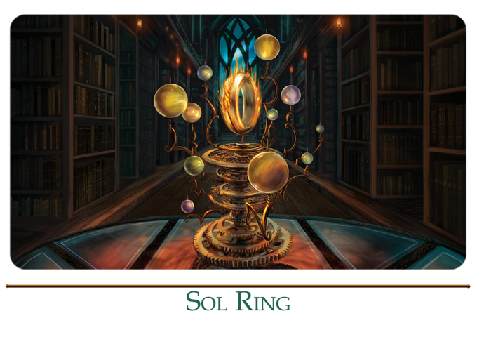 Mark Poole Playmat Collection - Sol Ring - Signed Premium Stitched Edge Playmat