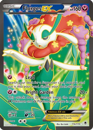 Florges EX (Full Art) 116/119 - Holofoil XY  Phantom Forces - Ultra Rare