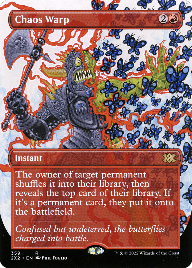 Chaos Warp (Borderless) (2X2-359) - Double Masters 2022 (Borderless)