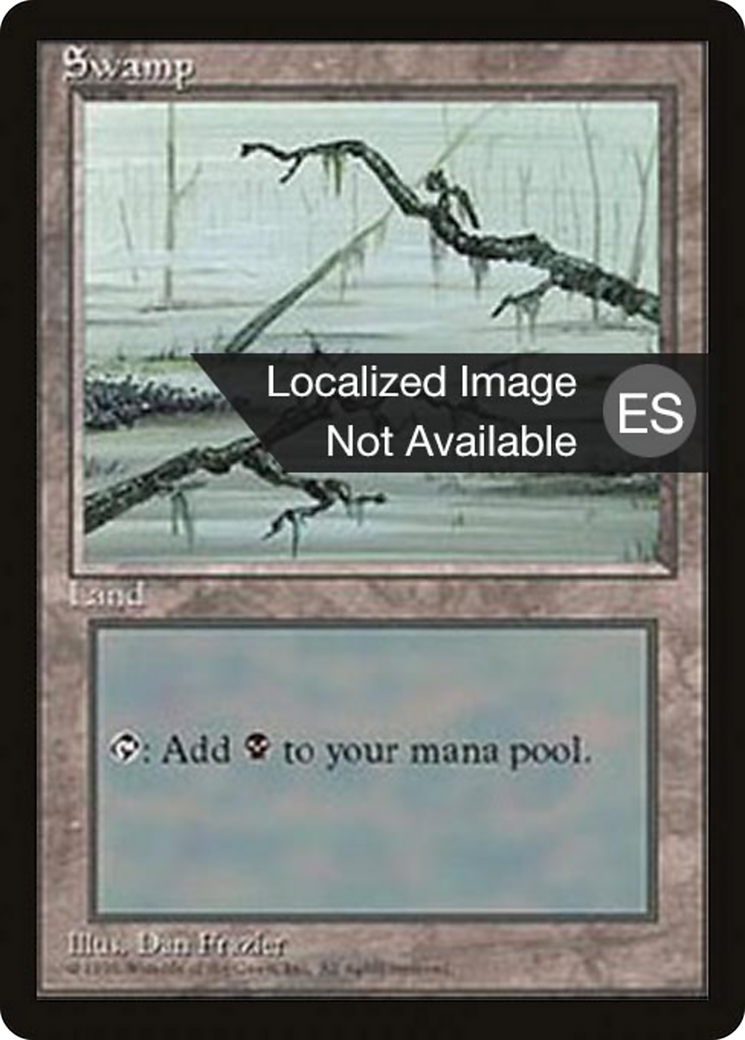 Swamp (C) (4BB-372) - Fourth Edition Foreign Black Border