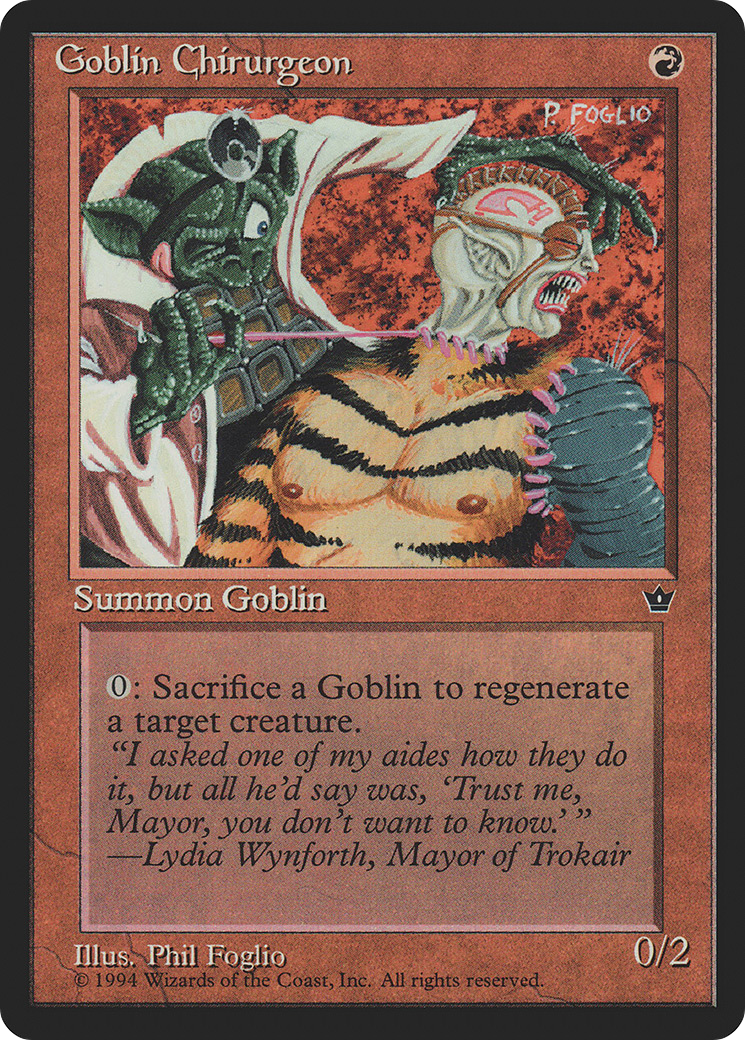Goblin Chirurgeon (Foglio) (FEM-54) - Fallen Empires