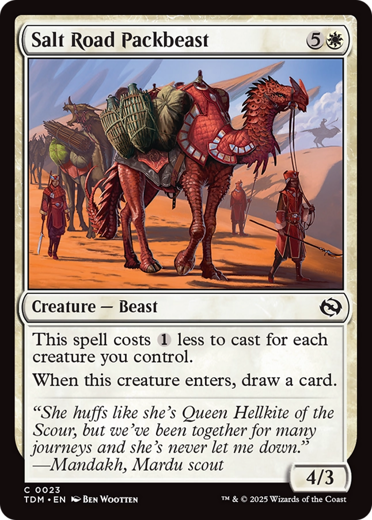 Salt Road Packbeast (TDM-023) - Tarkir: Dragonstorm Foil