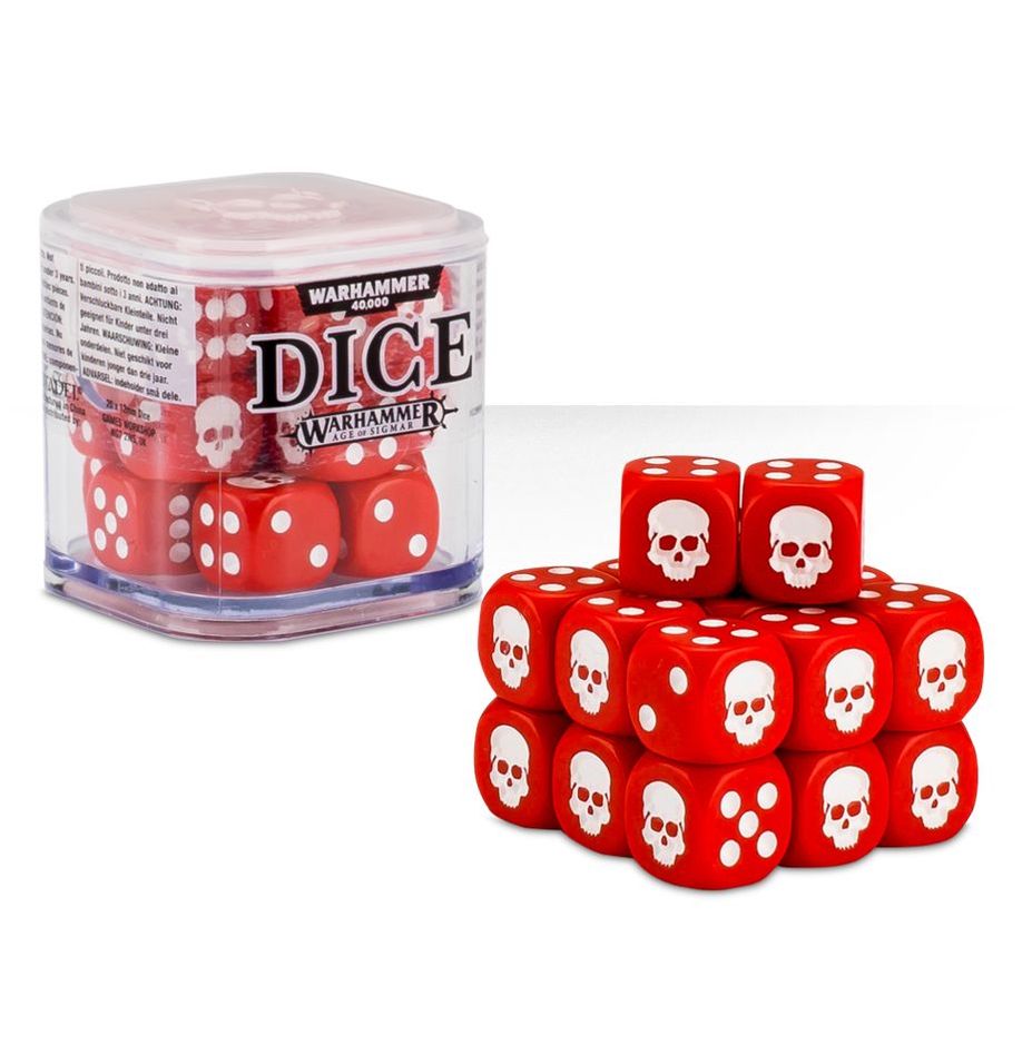 Red - Warhammer - 12mm D6 Dice Cube (20ct)