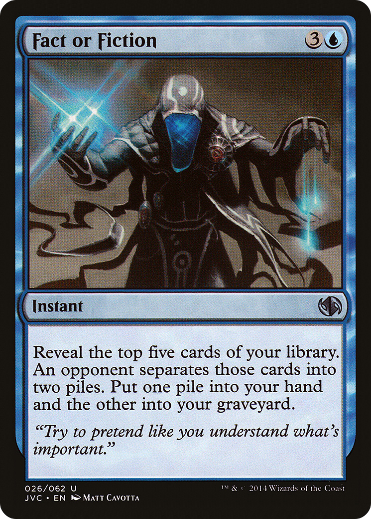 Fact or Fiction (JVC-026) - Duel Decks Anthology: Jace vs. Chandra