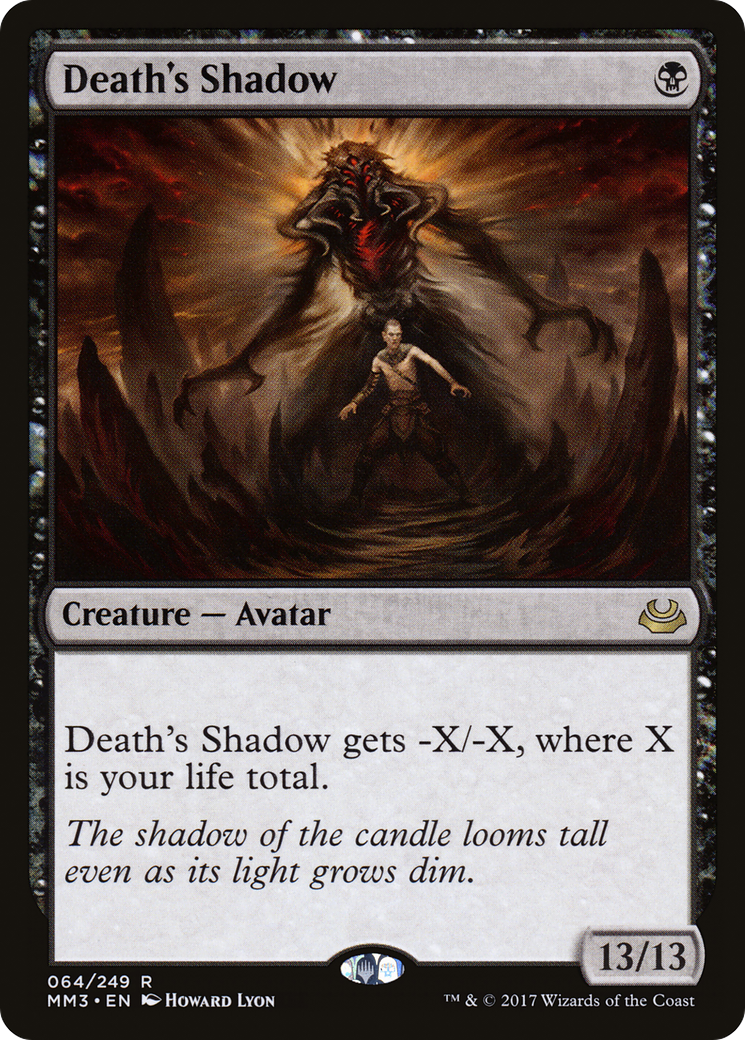 Death's Shadow (MM3-064) - Modern Masters 2017 Foil