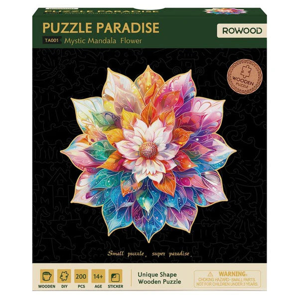 Puzzle - Wooden - Mystic Mandala Flower 200 piece