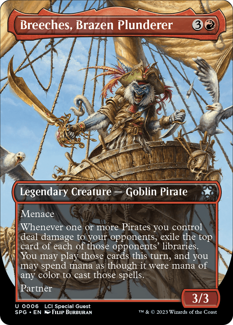 Breeches, Brazen Plunderer (Borderless) (SPG-006) - Special Guests (Borderless) Foil