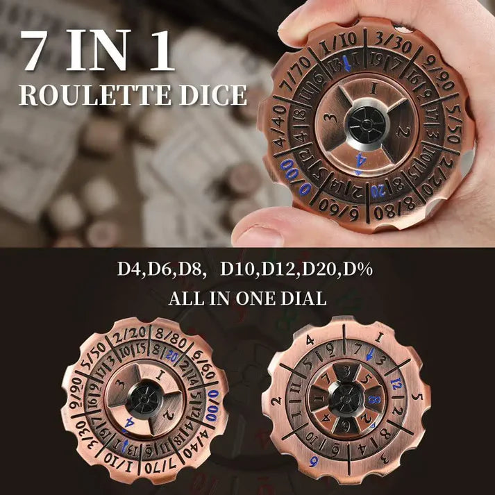 Bronze 2-in-1 D&D Dice & Fidget Spinner