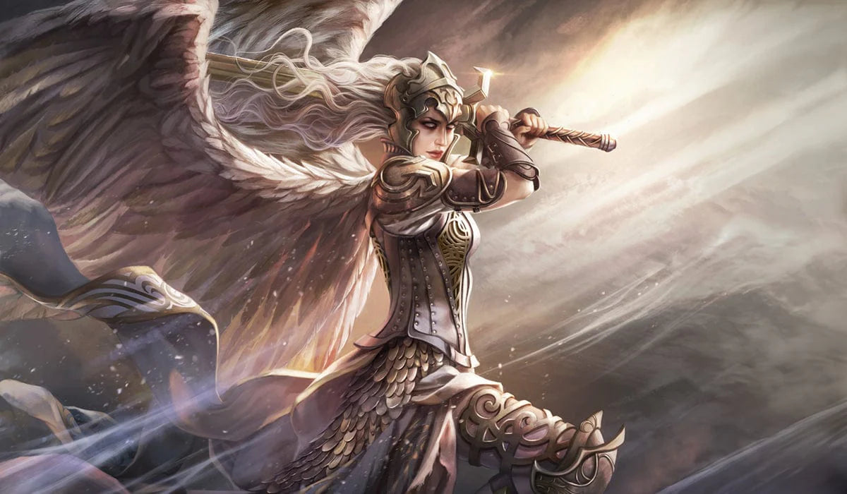 Angel (Token) - Magali Villeneuve - Premium Stitched Serialized Playmat