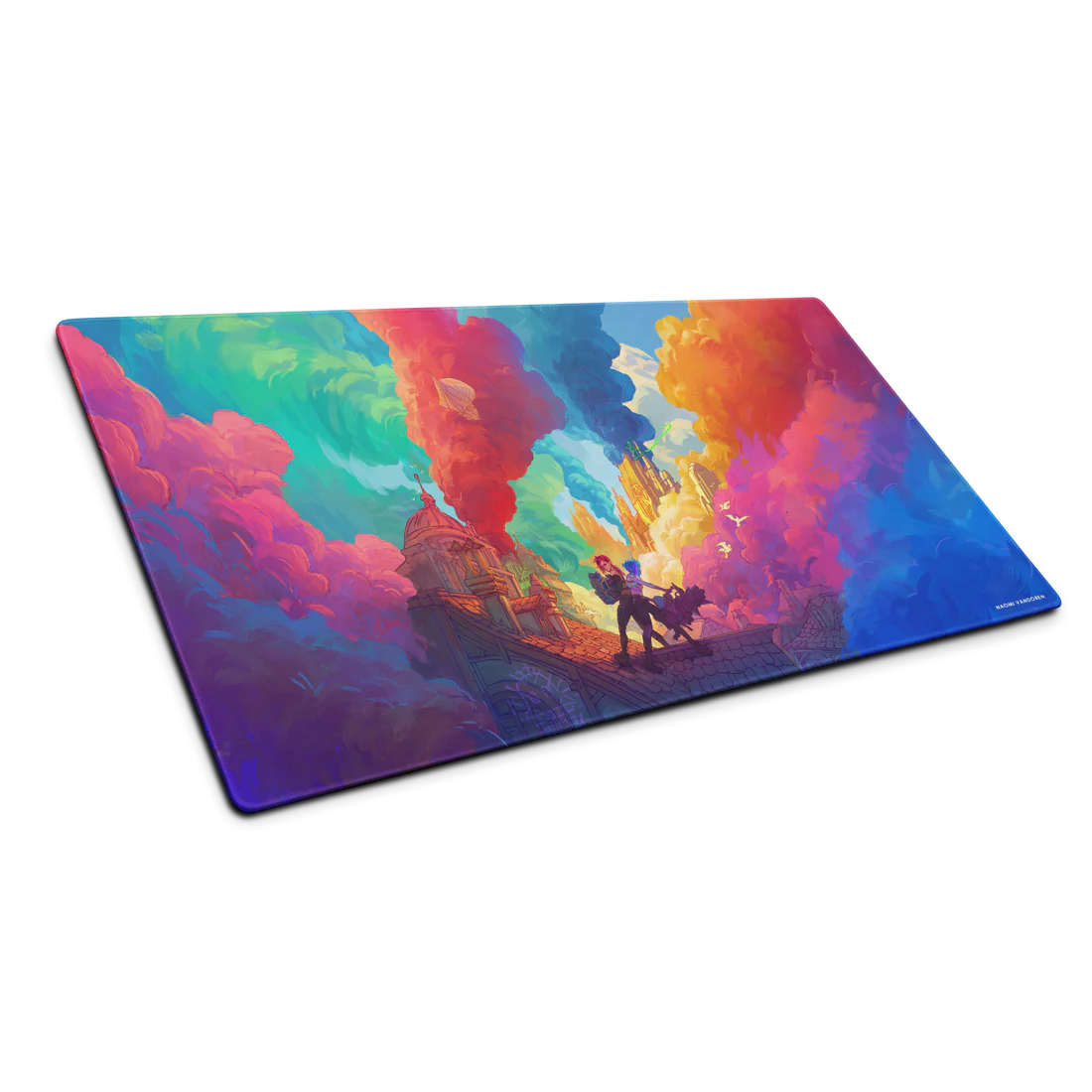 Naomi Vandoren - Paint the Town Blue - Signed Playmat - Stitched Edge