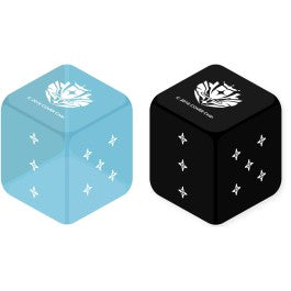 hololive - Official Dice - Light Blue & Black (2-piece set)