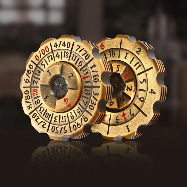 Brass 2-in-1 D&D Dice & Fidget Spinner
