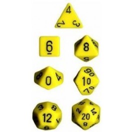 Opaque Yellow 7-Die Set