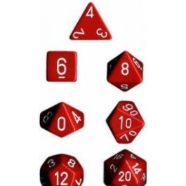 Opaque Red 7-Die Set