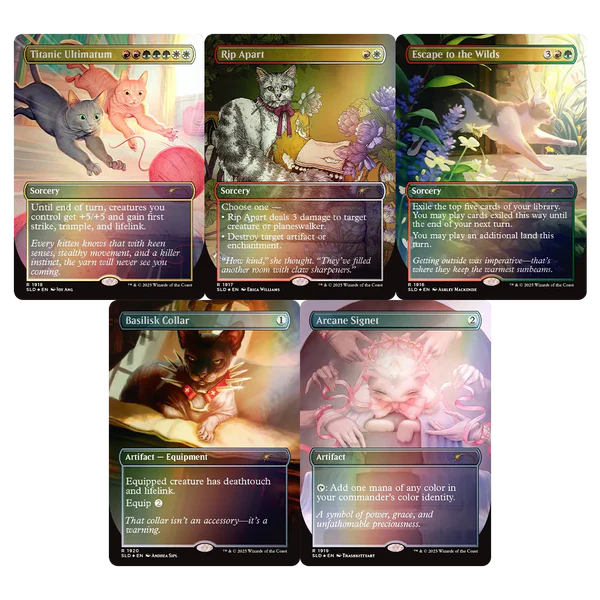 Magic the Gathering - Secret Lair - Cats Are Better Than Dogs - Rainbow Foil