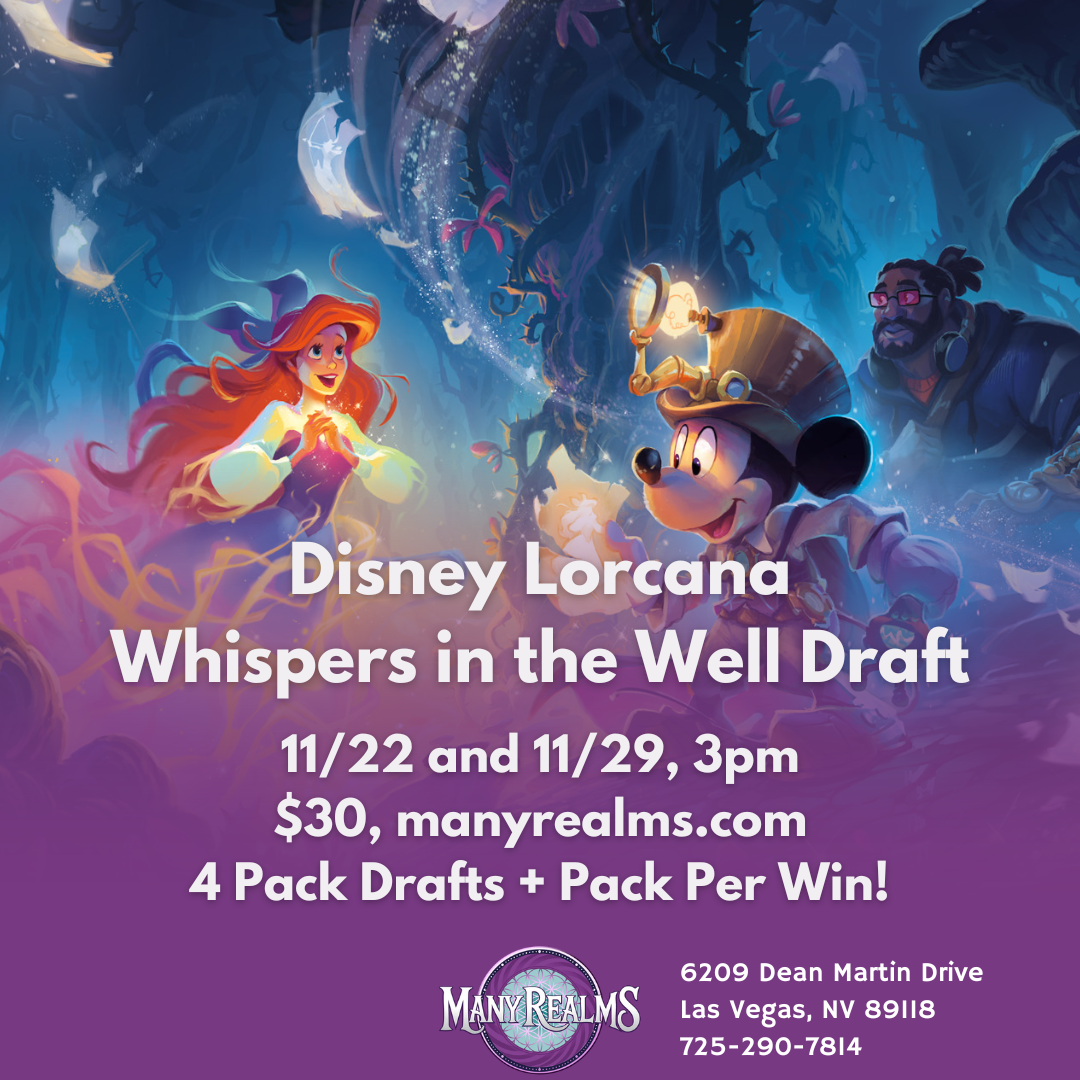 Disney Lorcana Whispers in the Well Drafts (Hub)