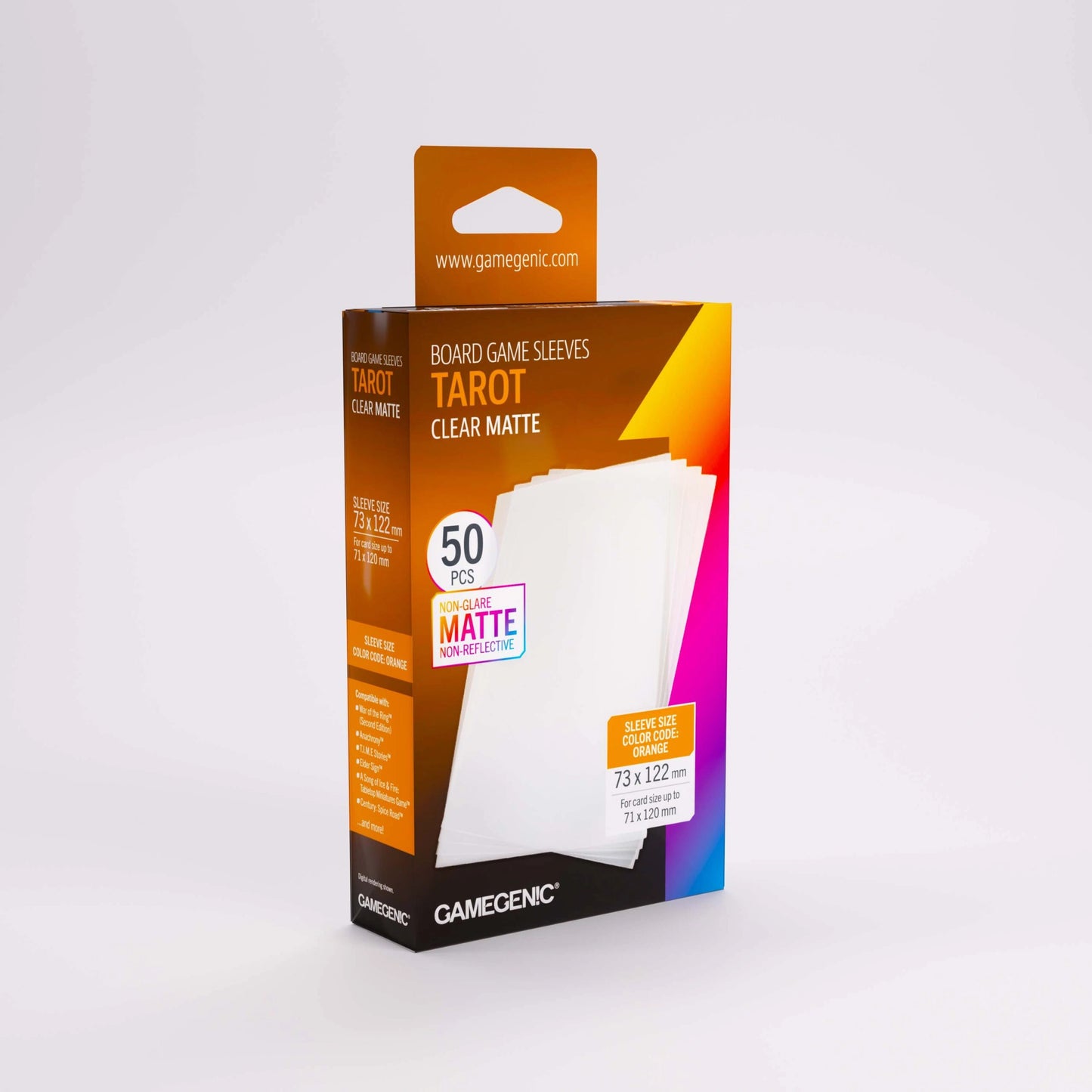 Board Game Sleeves Tarot Clear Matte