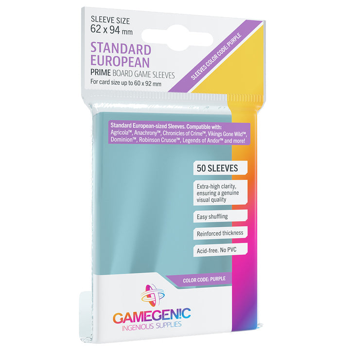 Standard European - Prime Sleeves (50ct)