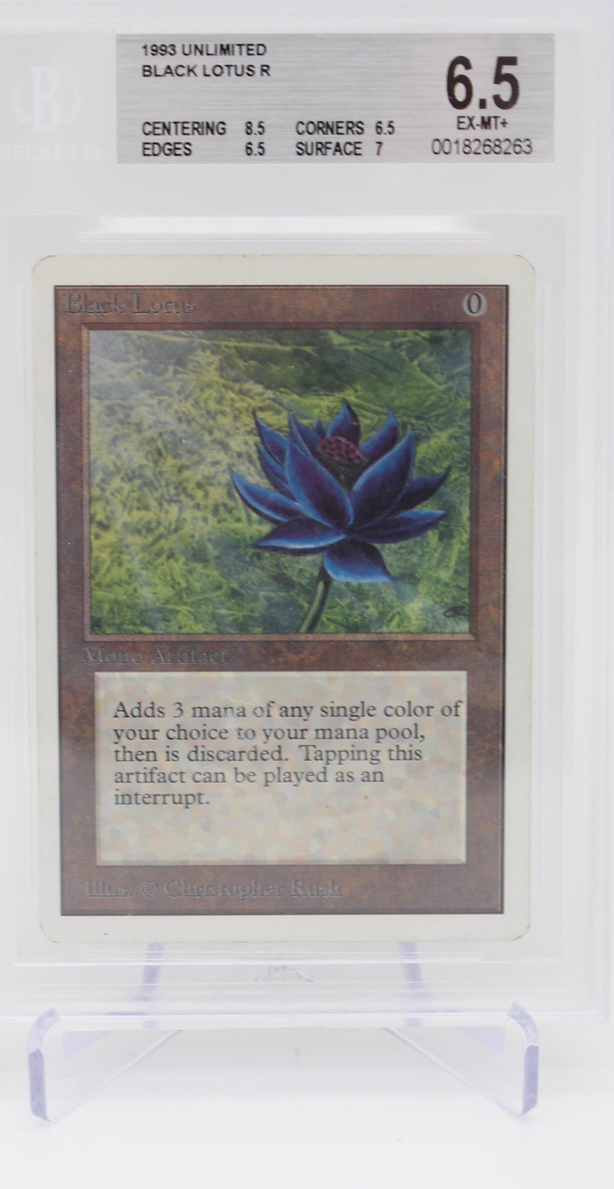 Unlimited Black Lotus - 6.5 Ex-Mint+