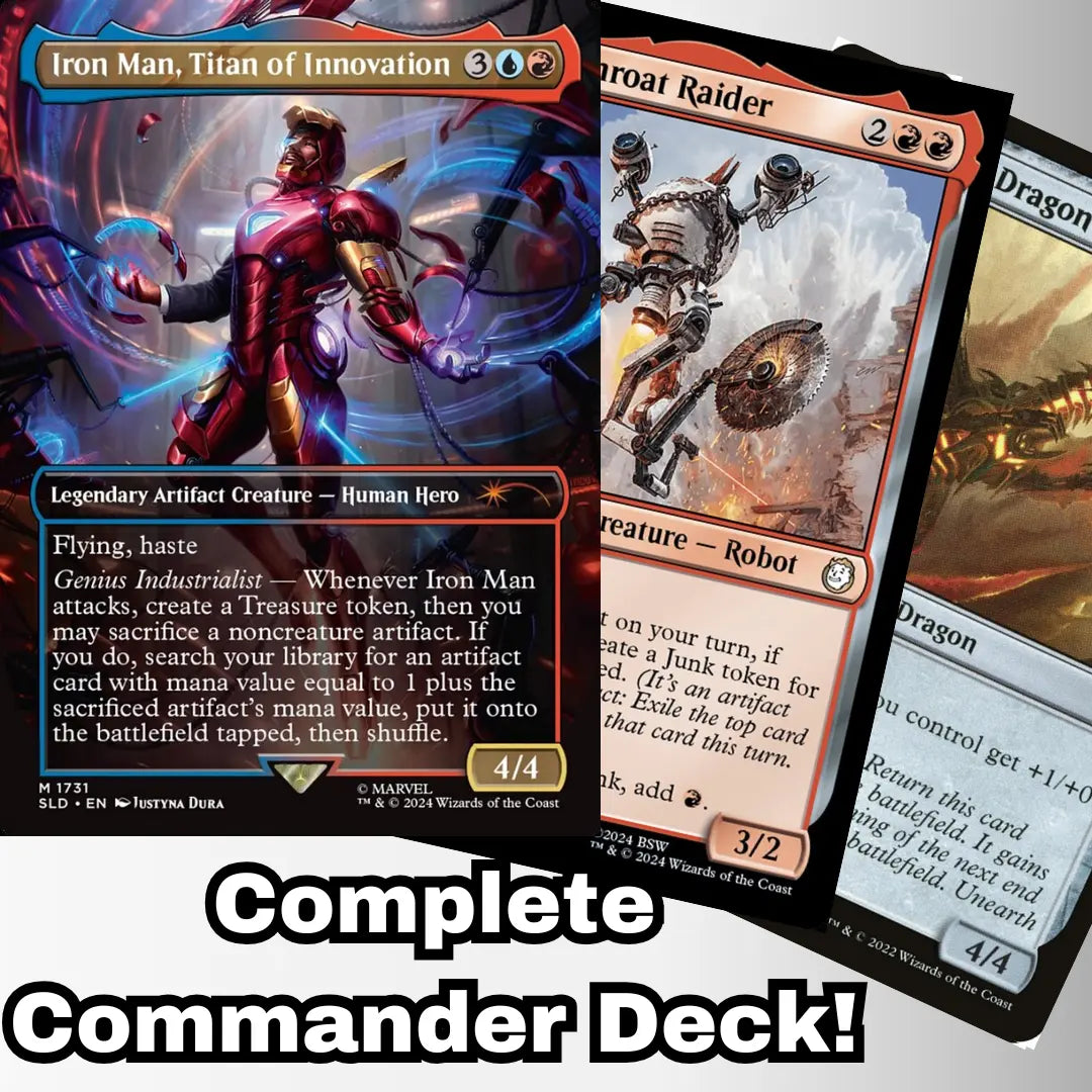 Magic the Gathering - Iron Man, Titan of Innovation - Custom Built Commander Deck