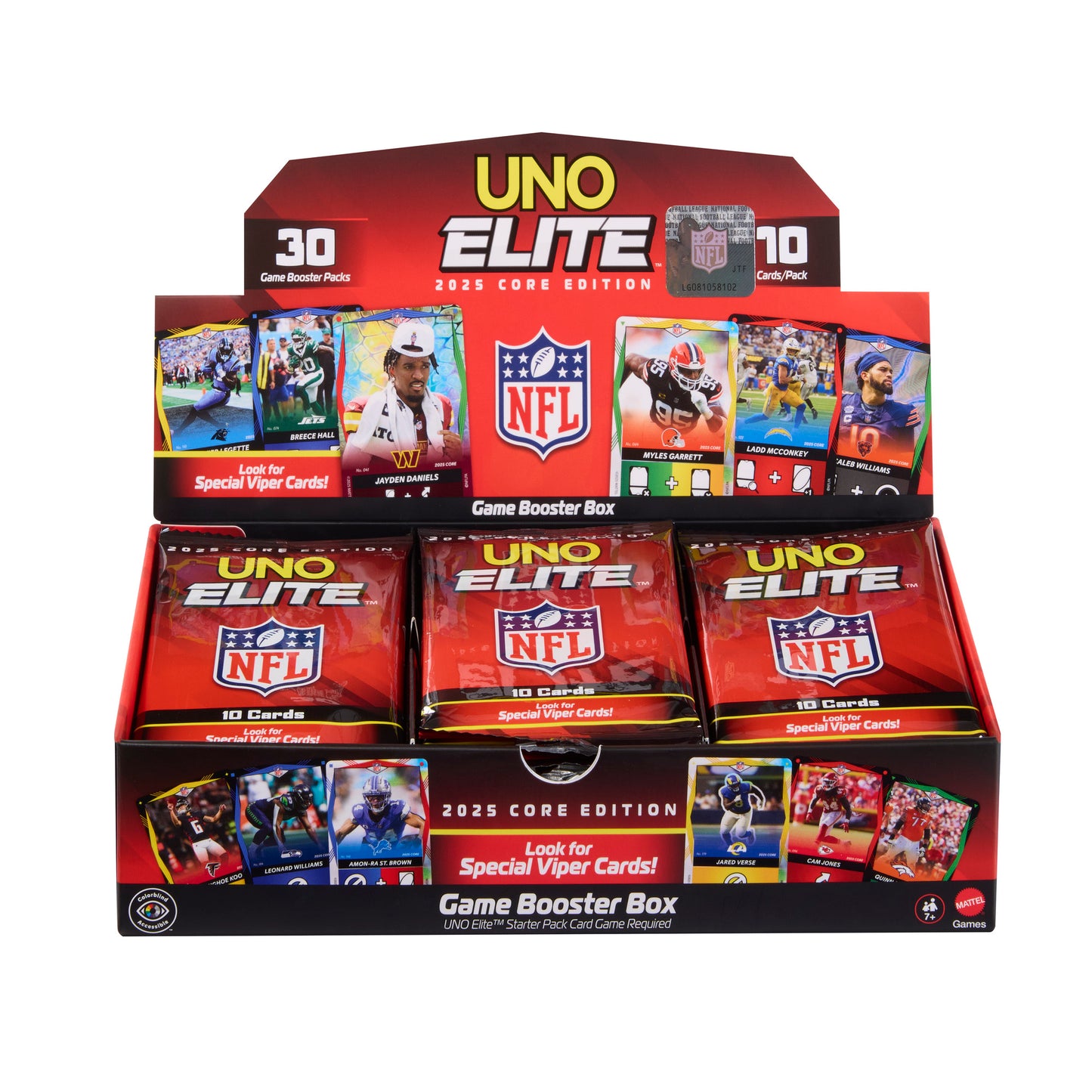 UNO Elite NFL: 2025 Core Edition Booster Box