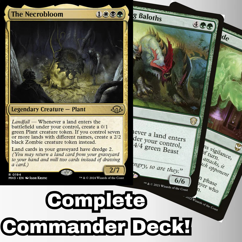 Magic the Gathering - The Necrobloom - Custom Built Commander Deck