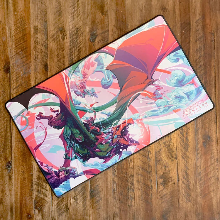 Magic the Gathering - Squadron - Andrew Tompson - Signed Premium Stitched-Edge Playmat - Foil