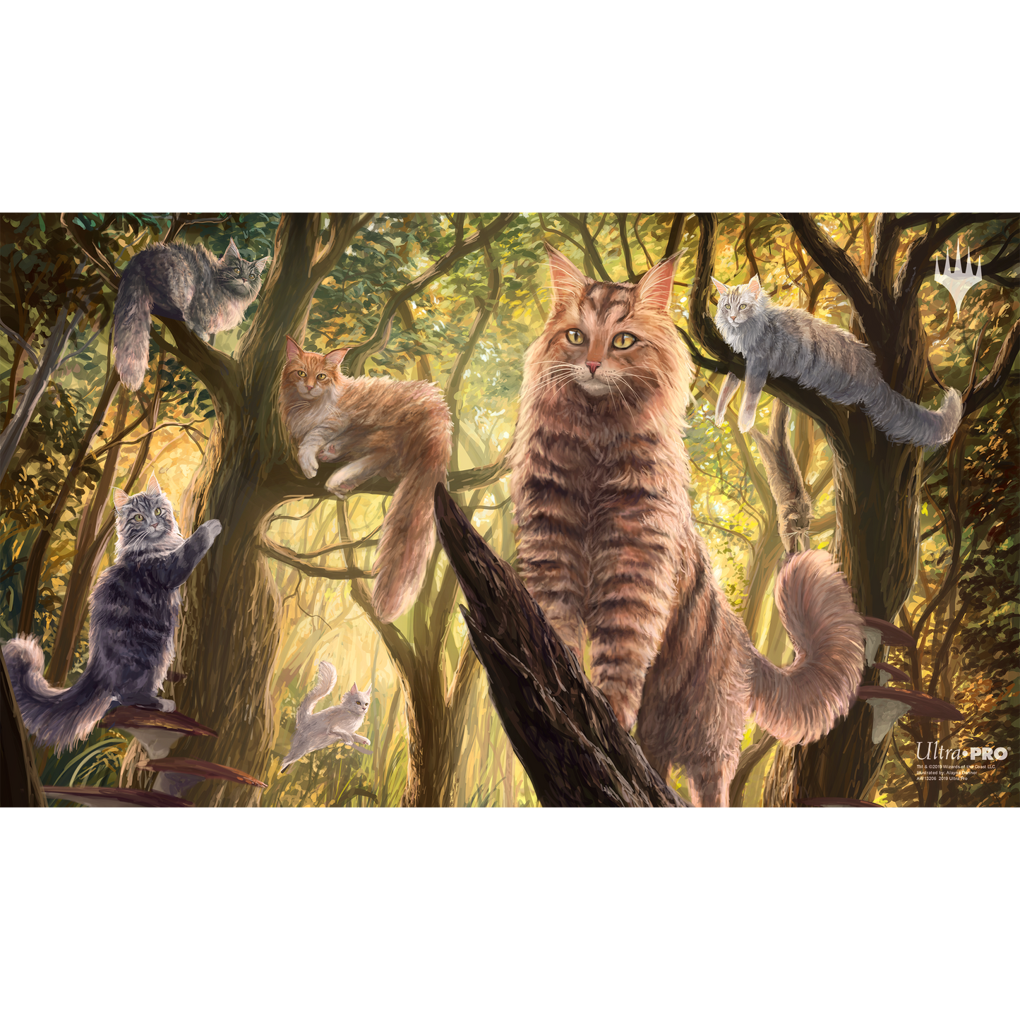 Cat Tree Forest Playmat - Signed
