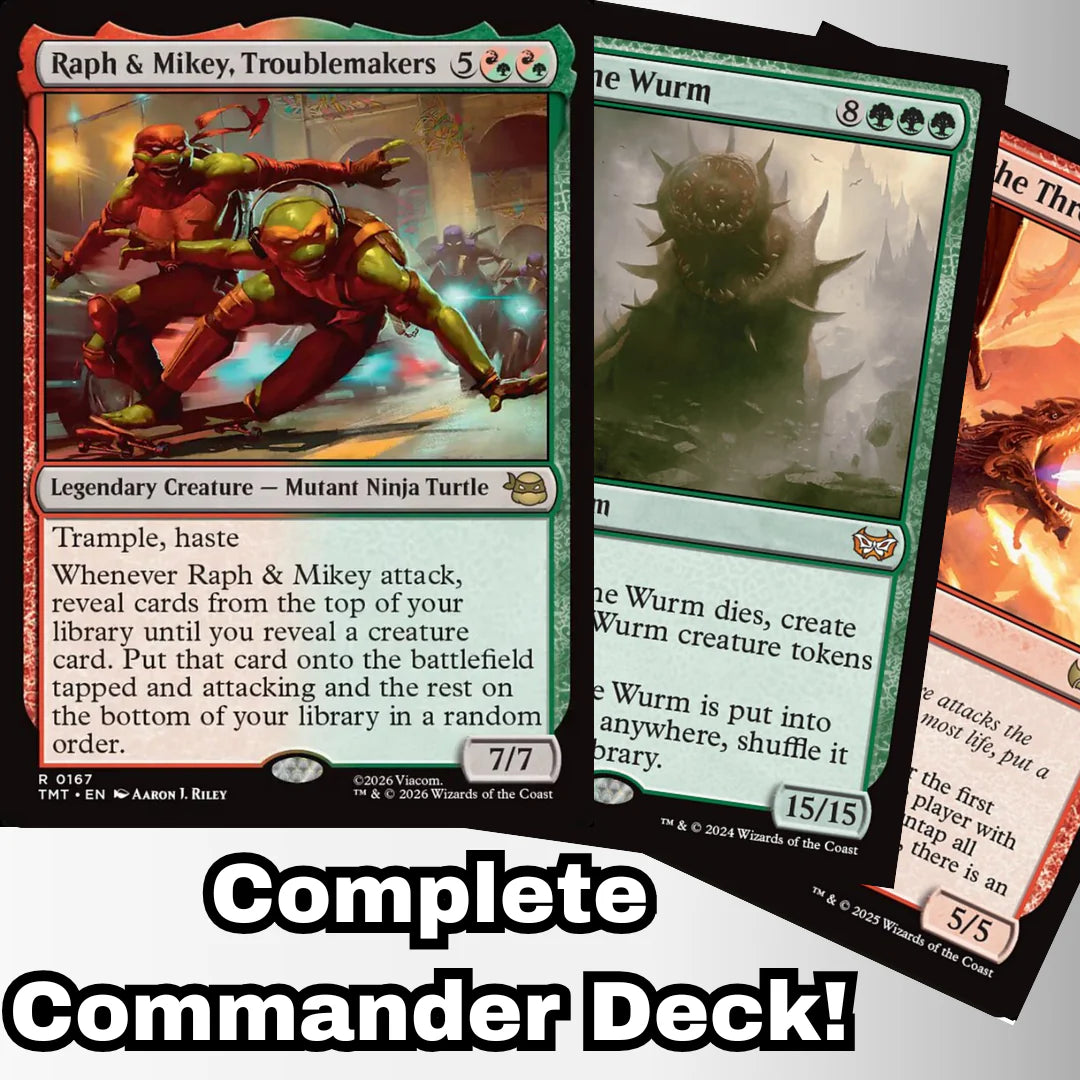 Magic the Gathering - Raph & Mikey, Troublemakers - Custom Built Commander Deck
